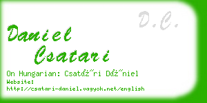 daniel csatari business card